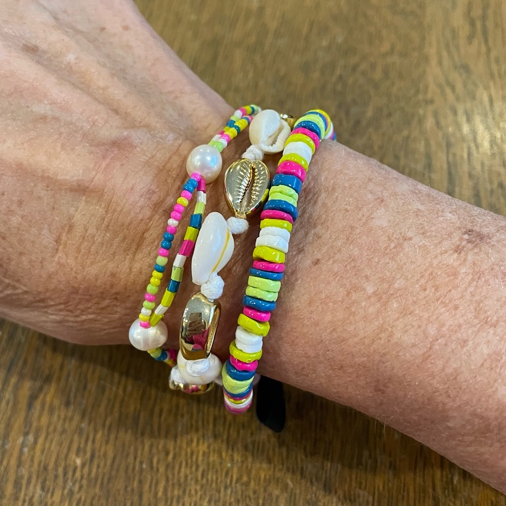 J Crew Pink Seaside Bracelet Set